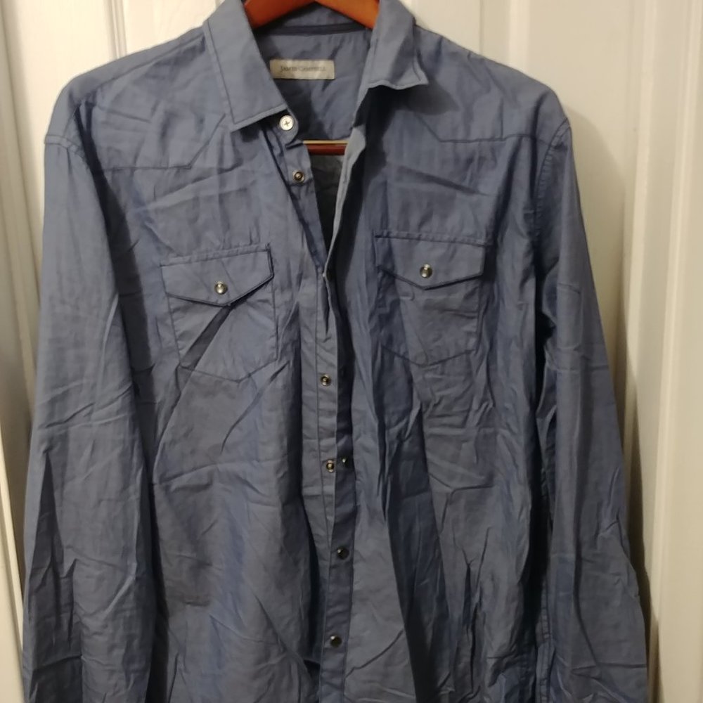 James Campbell Light weight snap shirt